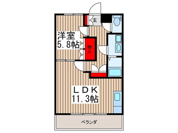 フローラルレジデンスの物件間取画像